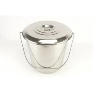 Відро 15л нерж з кришкою /