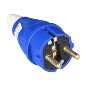 Вилка силова переносна 16А 2P+PE 220В 87391 /