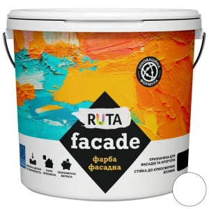 Фарба в/е  мульті Фасад Рута біла матова 4кг 33378 ЗІП Україна