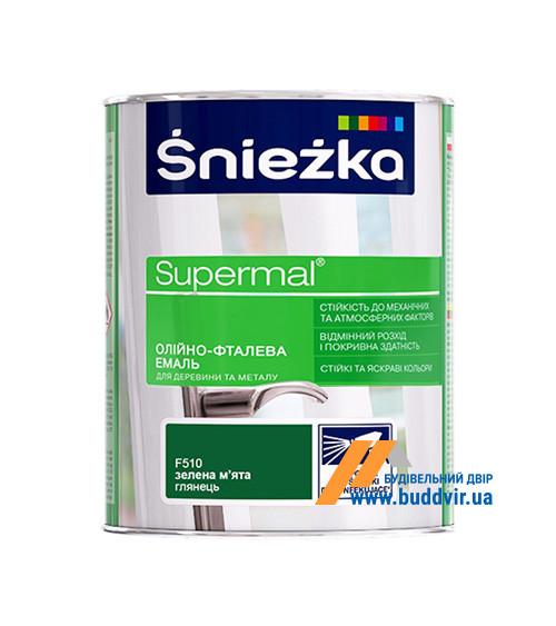 Емаль зелена Снєжка Польща 0,8л(р)