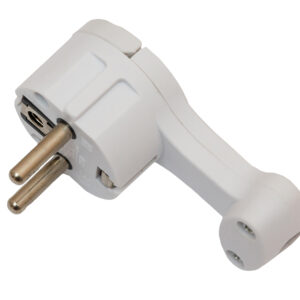 Вилка кутова пласка з/з Luxel 1034 біла 87290 /