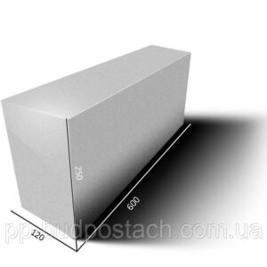 Газблок перестінок Бровари Стоунлайт 10х20х60см (180шт/уп) 19245 /