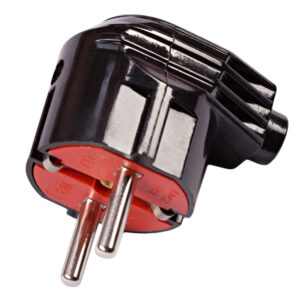 Вилка кутова Luxel 16А 1105 чорна 87084 /