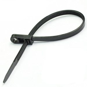 Хомут монтажний з кільцем 4х150 Чорний 390873 /