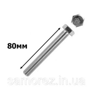 Болт з 6-гран головкою 12х80 /