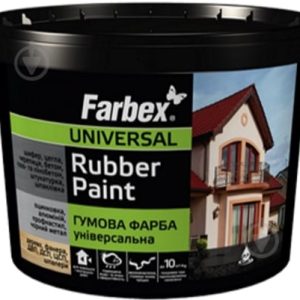 Фарба гумова графіт Фарбекс 1,2кг. 3300097