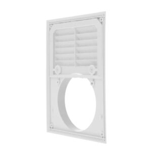 Вентиляційна решітка з приєднаним фланцем д80-150 170х170 Графіт 61-284 29077 /