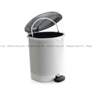 Відро пласт 6л Турція з педаллю ІМЕКС хвиля /