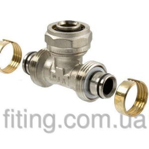 Трійник металопл 20х1/2х20 внутр Сілумін /