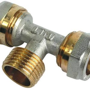 Трійник металопл 16х1/2х16 зовн /