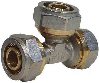 Трійник металопл 20х16х16 /