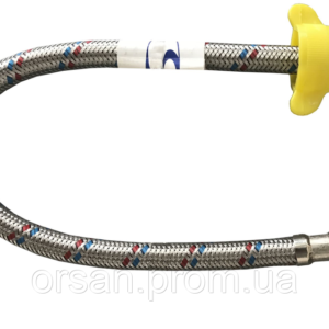 Шланг-вода  Solomon нерж 0,8м штуц довга 27790