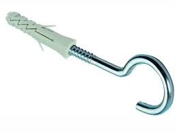 Гачок меблевий напівкруглий 8х40 з дюбелем 390889 /