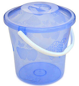 Відро харчове 6л прозоре з кришкою