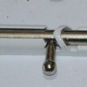 Шпінгалет білий великий 110мм 390522 /