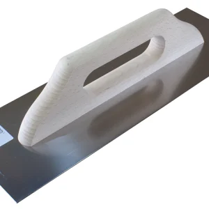 Терка нерж з дер ручкою130х380мм гладка 100-092 /