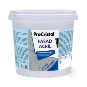 Шпатлівка фасадна 3кг біла 19536 Україна