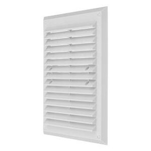 Вентиляційна решітка-жалюзі з сіткою проти комах 240-180мм 14003 /