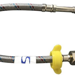 Шланг-вода  Solomon нерж 0,4м штуц довгий 27927