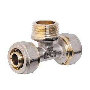 Трійник металопл 20х3/4х20 зовн Сілумін /