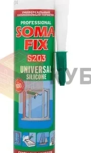Герметик силікон Сома Фікс коричн 280мл S203 390368