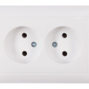 Розетка подвійна врізна Luxel 3007 /