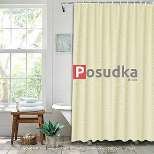 Шторка для ванни Однотонна 180*180 /