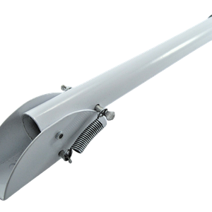 Упор дверний 250мм білий/корич /