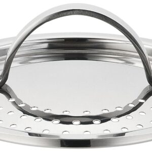 15219 Ковш нерж А+ з чорною ручкою 14см /