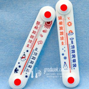 Термометр віконний Сніговик /