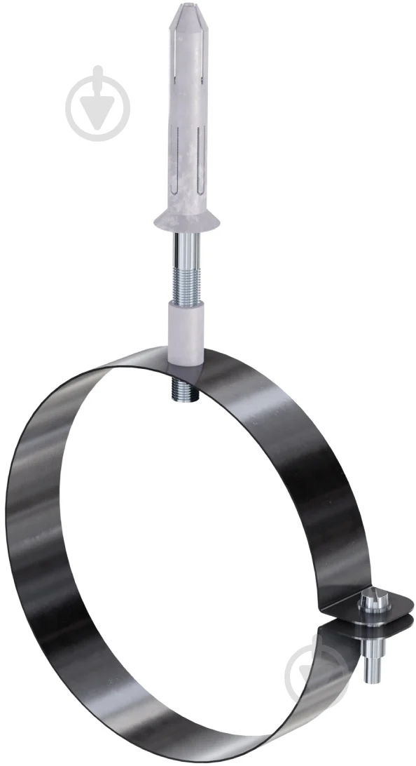 Хомут нерж 0.8мм для труби д100 довгий 27376 Україна