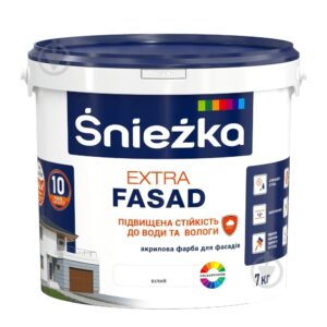 Фарба в/е Екстра Фасад 33431 Снєжка Україна 7кг(р)