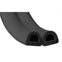 Стрічка ущільнююча гаражна чорна D 12х14 1п/м /