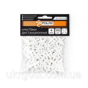 Хрестики для плитки POLAX 4мм /
