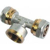 Трійник металопл 20х3/4х20 внутр Сілумін /