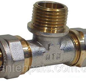 Трійник металопл 20х1/2х20 зовн Сілумін /