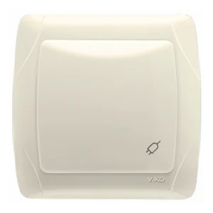 Розетка врізна одинарна з кришкою Viko Кармен /