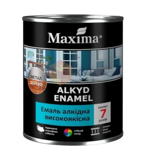 Емаль алкідна високоякісна вишнева Maxima 0.7 кг 33856 Україна