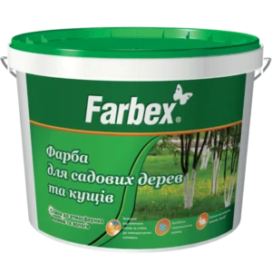 Фарба для садових дерев біла 7кг 33619 Фарбекс Україна