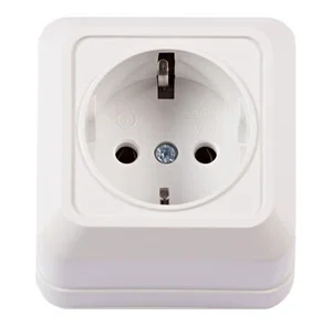 Розетка одинарна накладна з/з Luxel 2004 /