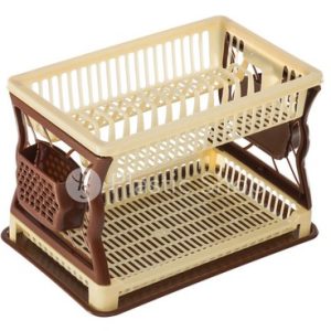 Сушка для посуду пласт 2-х ярусна Солнер 15885 Україна