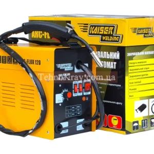 Напівавтомат зварювальний KAISER ARC-FLUX 120 220В 120А дріт(флюс) 0.6-1мм 67835