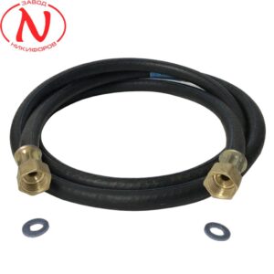 Шланг-газ армований 1м гайка/гайка /