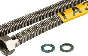 Шланг-газ армований 0,6м гайка/гайка /