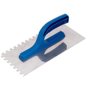 Терка нерж з пласт ручкою 130*270 зуб 12мм /