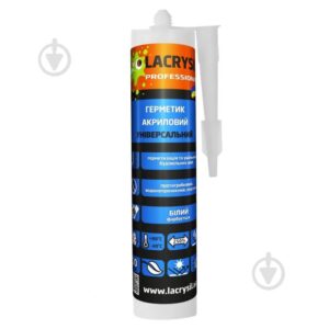 Герметик акриловий білий Лакрісіл 400г універсальний 39130 /
