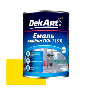 Емаль жовта Декарт 0.9 ПФ-115П Україна