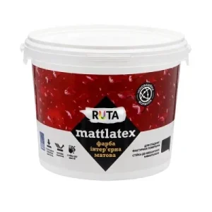 Фарба в/е інтер`єрна матлатекс 4кг. Рута 33934 ЗІП Україна