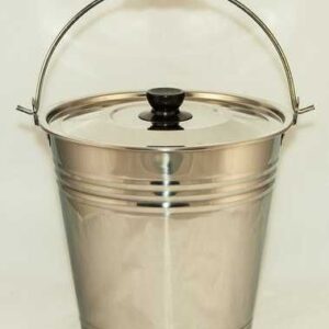 Відро 10л нерж з кришкою /