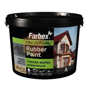 Фарба гумова чорна 3,5кг 33599 Фарбекс Україна